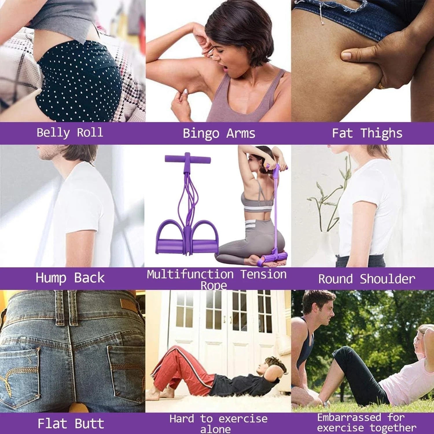 21 Fitness Resistance Bands-6 Tube Pedal Ankle Puller 2025 Upgrade Stretch Bands