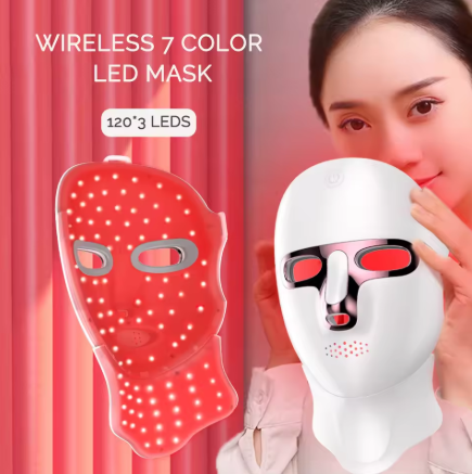 Red Light Therapy Face Mask – 7 Color LED Facial Mask for Anti-Aging, Acne & Skin Rejuvenation