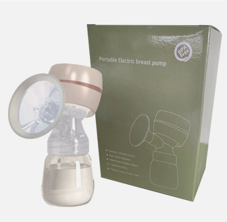 Portable Electric Breast Pump – USB Rechargeable, Silent & Hands-Free Milk Extractor, Automatic Suction for Breastfeeding Moms
