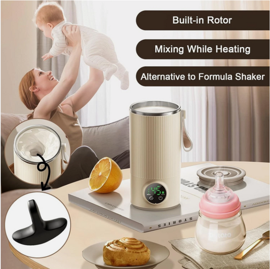 Portable Baby Bottle Warmer & Mixer – Fast Heating Formula Preserver for Optimal Nutrients