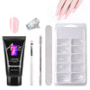 Painless Crystal Gel Nail Extension Set – Quick-Model Gel for Effortless Nail Art, No Paper Holder Needed