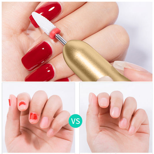 Electric Nail Drill Machine Set – USB Rechargeable Manicure & Pedicure Nail File with Cutter Bits for Professional Nail Care