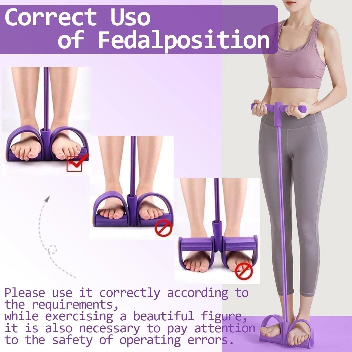 21 Fitness Resistance Bands-6 Tube Pedal Ankle Puller 2025 Upgrade Stretch Bands