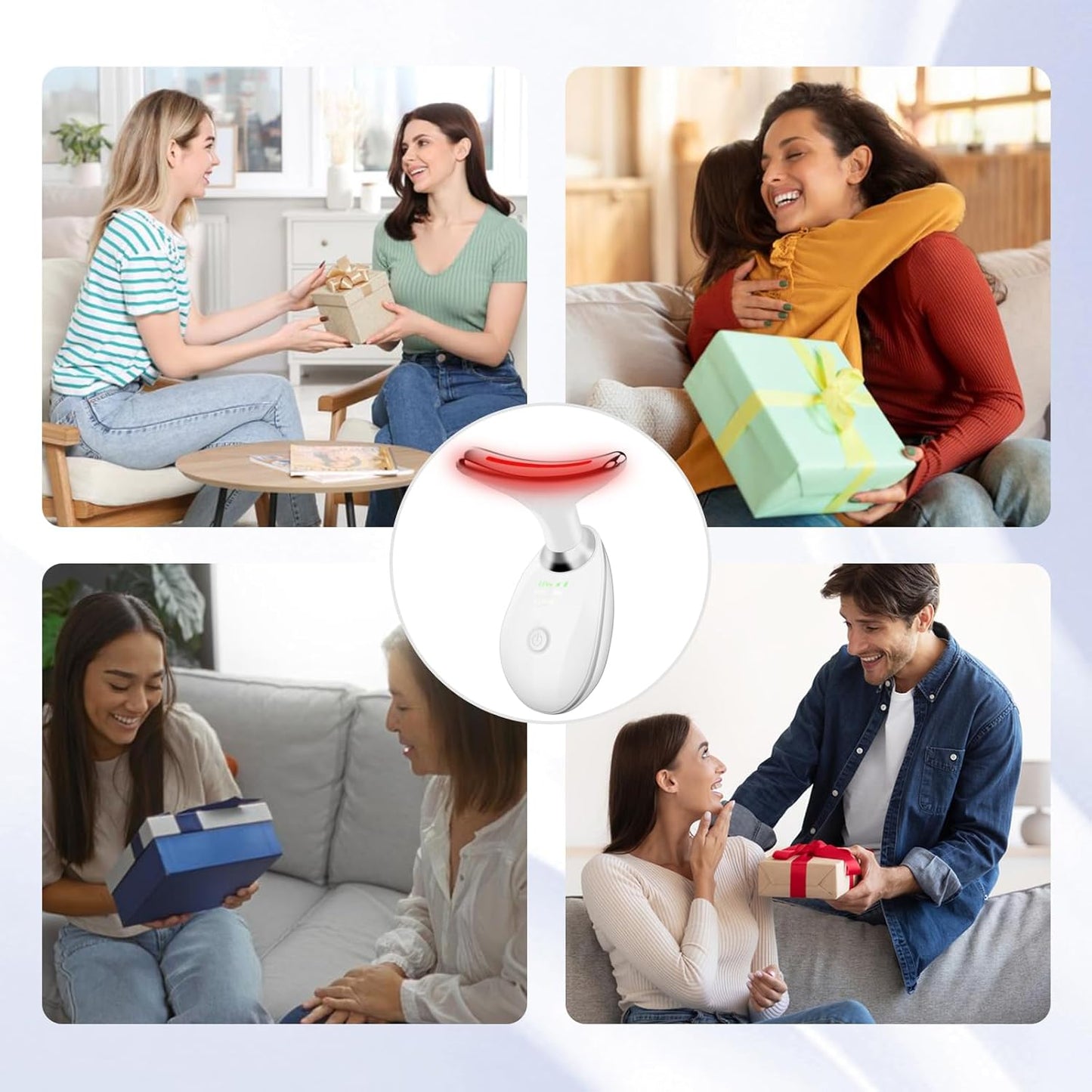 7-Color LED Facial Massager for Face & Neck – Portable Beauty Tool for Youthful, Radiant Skin