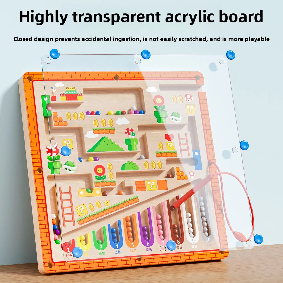 Children's Magnetic Maze Ball – Early Education Logic & Concentration Training Puzzle for Ages 3-4