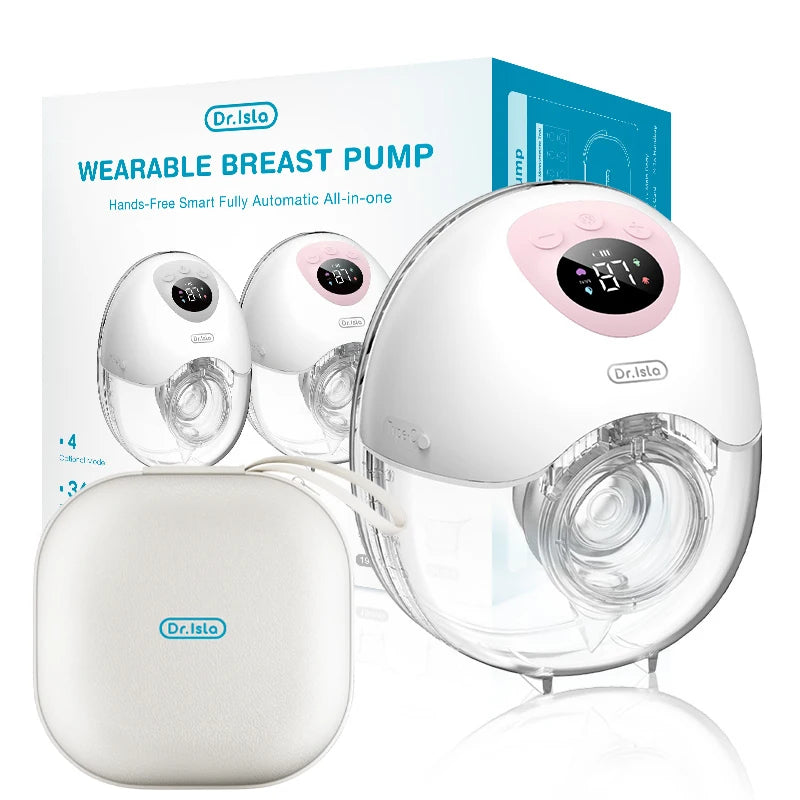 Dr. Isla Wearable Electric Breast Pump EB50E – Hands-Free, 4 Modes, 36 Suction Levels, Quiet Milk Collector with 19/24mm Flanges for Comfortable & Efficient Pumping