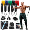 XPRT Fitness 11-Piece Resistance Bands Set 150LB - Ultimate Home Gym Kit