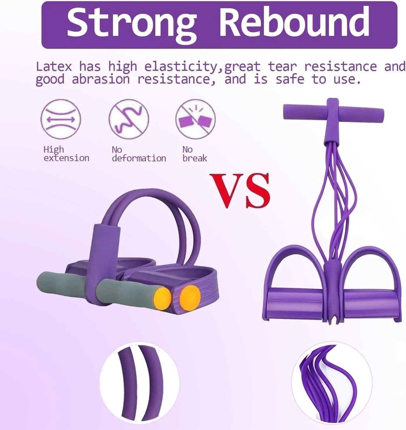 21 Fitness Resistance Bands-6 Tube Pedal Ankle Puller 2025 Upgrade Stretch Bands