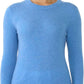Women'S 100% Pure Cashmere Long Sleeve Crew Neck Sweater