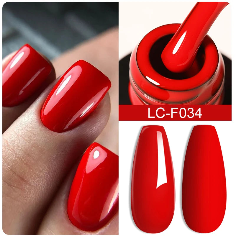 Fluorescent Nail Gel Polish Orange Red Neon Bright Color Summer Series Soak off for Manicure Nail Art UV Gel Varnish