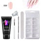 Painless Crystal Gel Nail Extension Set – Quick-Model Gel for Effortless Nail Art, No Paper Holder Needed