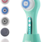 Rechargeable Electric Face Scrubber & Exfoliator – 5 Brush Heads, IPX7 Waterproof Spin Brush for Deep Cleansing & Massage