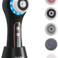 Rechargeable Electric Face Scrubber & Exfoliator – 5 Brush Heads, IPX7 Waterproof Spin Brush for Deep Cleansing & Massage