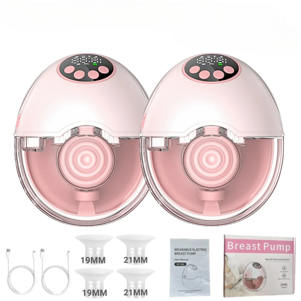 Wireless Wearable Electric Breast Pump — BPA-Free, Hands-Free, with Heating & UV Sterilizing Lid