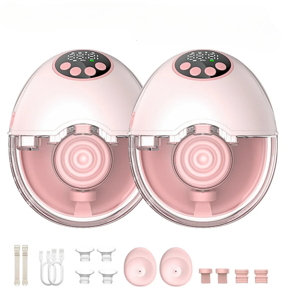 Wireless Wearable Electric Breast Pump — BPA-Free, Hands-Free, with Heating & UV Sterilizing Lid