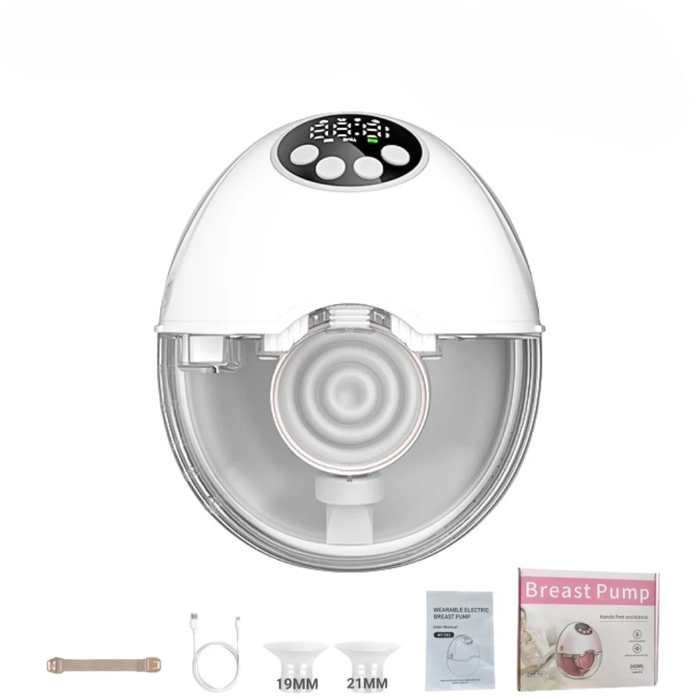 Wireless Wearable Electric Breast Pump — BPA-Free, Hands-Free, with Heating & UV Sterilizing Lid
