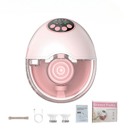 Wireless Wearable Electric Breast Pump — BPA-Free, Hands-Free, with Heating & UV Sterilizing Lid