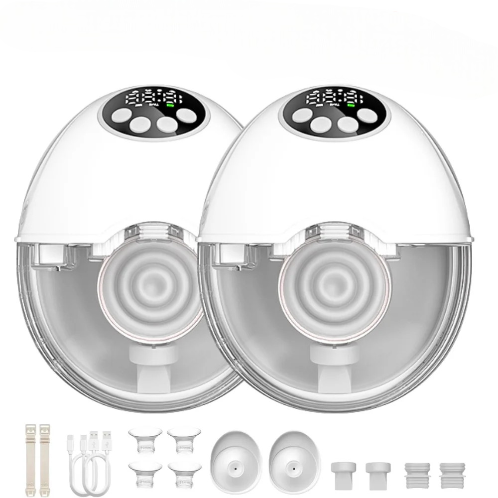 Wireless Wearable Electric Breast Pump — BPA-Free, Hands-Free, with Heating & UV Sterilizing Lid