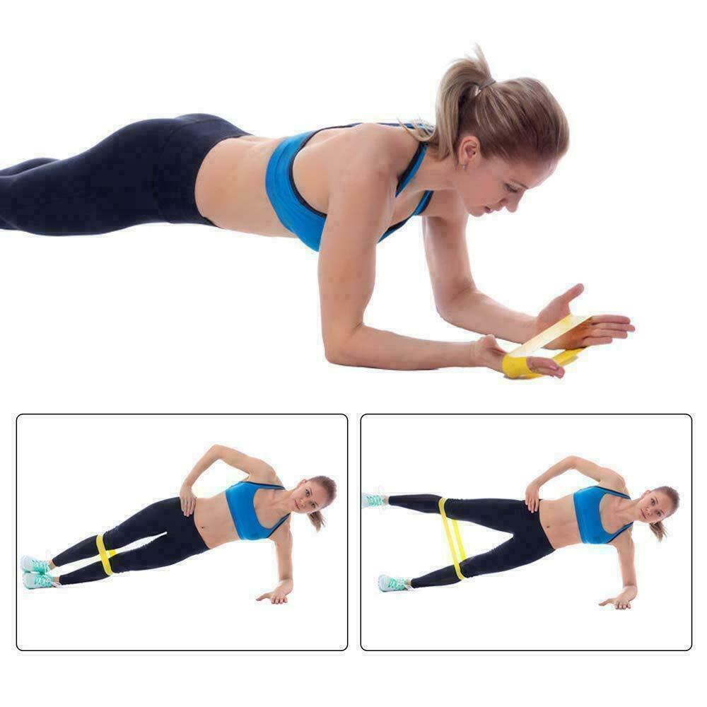 5-Piece Resistance Loop Bands Set – Strength, Leg, Yoga, Fitness, Exercise & Pull-Up Training Bands