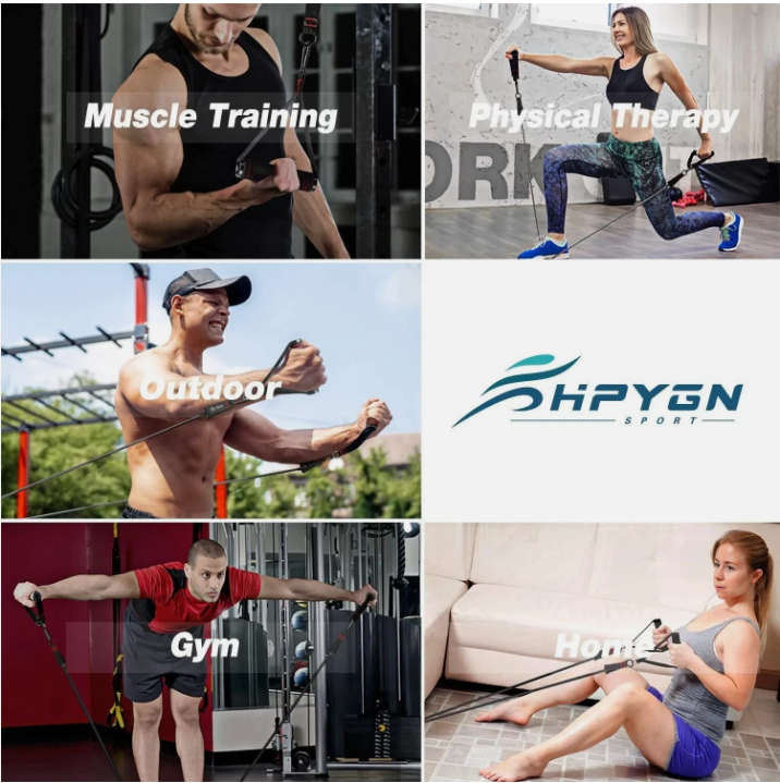 11-Piece Resistance Band Set – Fitness Tube Bands for Yoga, Pilates, Abs & Full-Body Workouts
