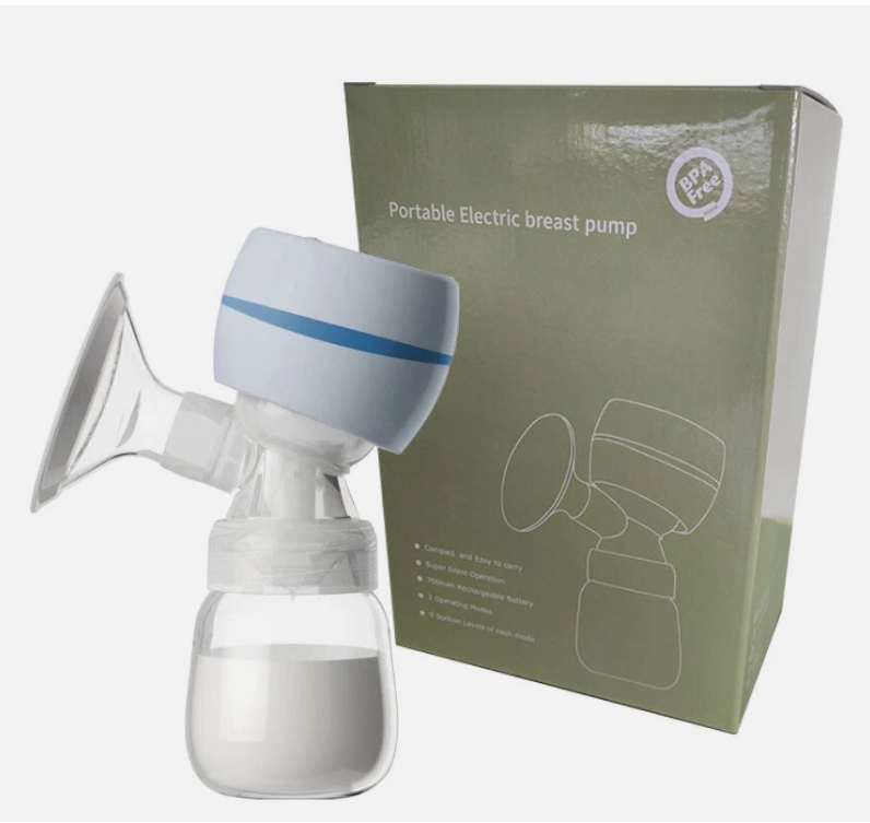 Portable Electric Breast Pump – USB Rechargeable, Silent & Hands-Free Milk Extractor, Automatic Suction for Breastfeeding Moms