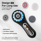 Rechargeable Electric Face Scrubber & Exfoliator – 5 Brush Heads, IPX7 Waterproof Spin Brush for Deep Cleansing & Massage
