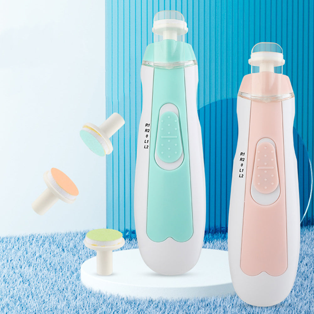 Electric Baby Nail Clipper Set – Safe Anti-Pinch Trimmer & Care Kit for Newborns and Toddlers