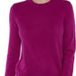 Women'S 100% Pure Cashmere Long Sleeve Crew Neck Sweater