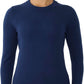 Women'S 100% Pure Cashmere Long Sleeve Crew Neck Sweater