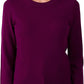 Women'S 100% Pure Cashmere Long Sleeve Crew Neck Sweater