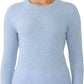 Women'S 100% Pure Cashmere Long Sleeve Crew Neck Sweater