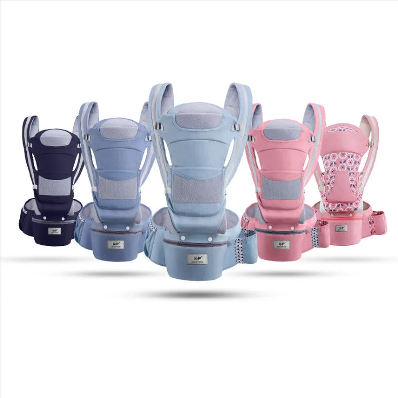 Ergonomic Baby Carrier Backpack with Hip-seat – Comfortable Wrap Sling for Newborns & Toddlers Travel & Everyday Use
