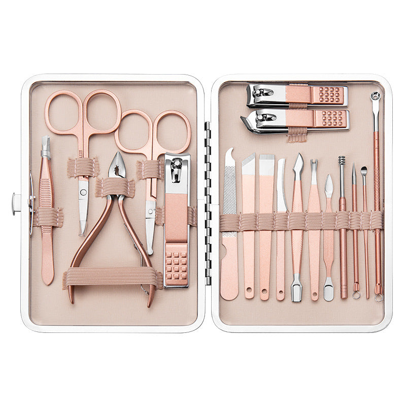 Professional Nail Clippers & Pedicure Set – Scissors, Dead Skin Pliers, Ear Spoon, Nail Cutting Pliers, Pedicure Knife & Nail Groove Trimmers