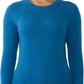 Women'S 100% Pure Cashmere Long Sleeve Crew Neck Sweater