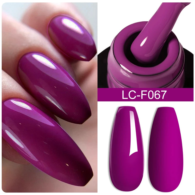 Fluorescent Nail Gel Polish Orange Red Neon Bright Color Summer Series Soak off for Manicure Nail Art UV Gel Varnish