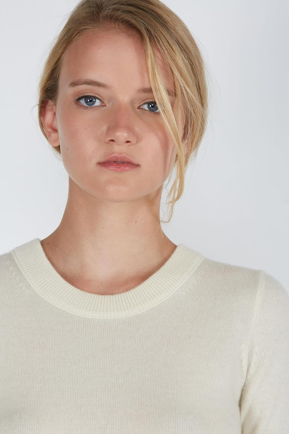 Women'S 100% Pure Cashmere Long Sleeve Crew Neck Sweater