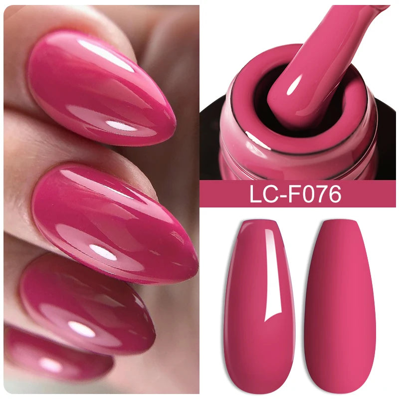 Fluorescent Nail Gel Polish Orange Red Neon Bright Color Summer Series Soak off for Manicure Nail Art UV Gel Varnish