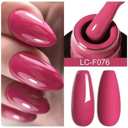 Fluorescent Nail Gel Polish Orange Red Neon Bright Color Summer Series Soak off for Manicure Nail Art UV Gel Varnish