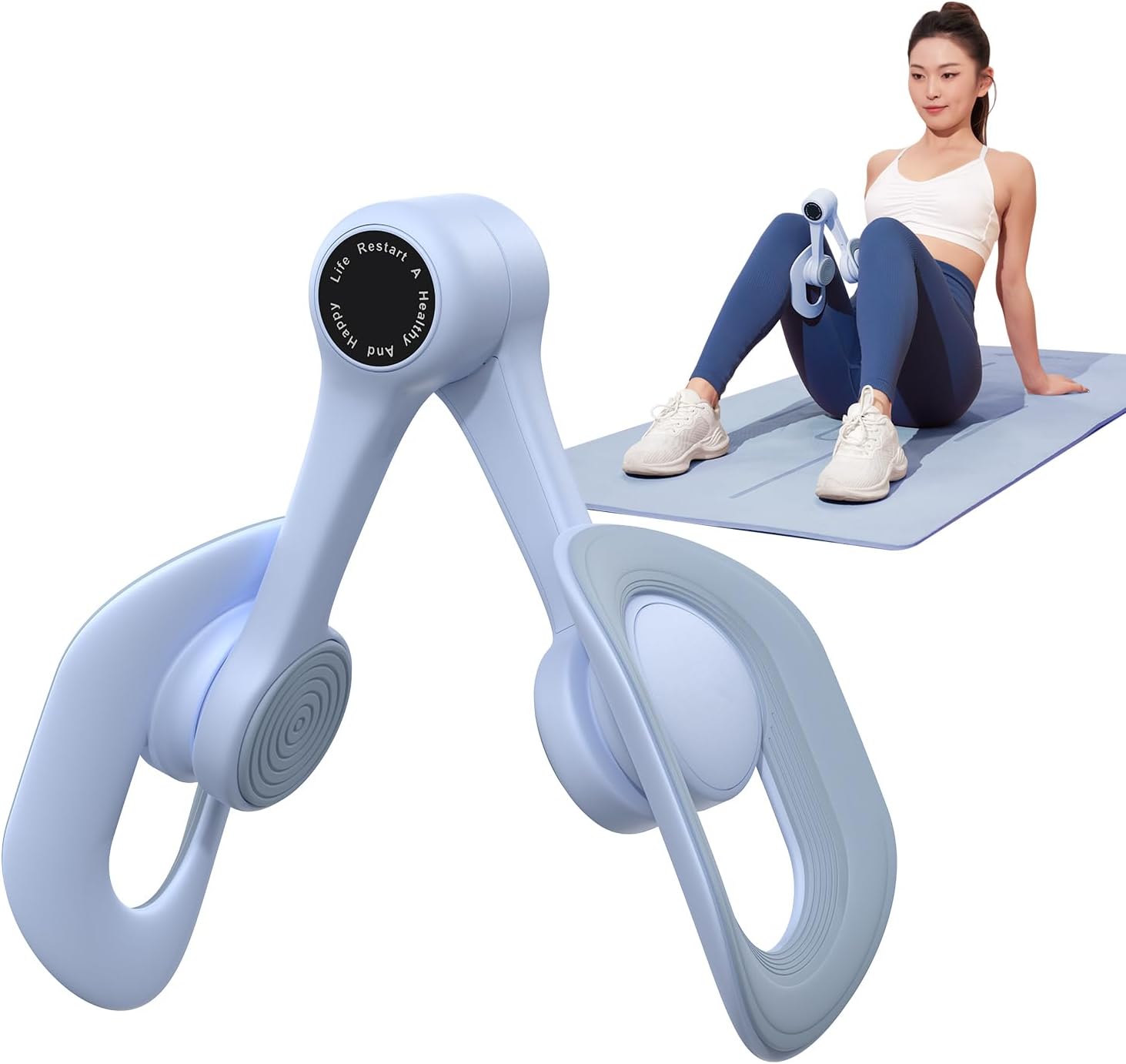 Thigh Master & Pelvic Floor Trainer – Inner Thigh Exercise Equipment for Women | Home Workout Strengthener for Thighs, Hips & Pelvic Muscles