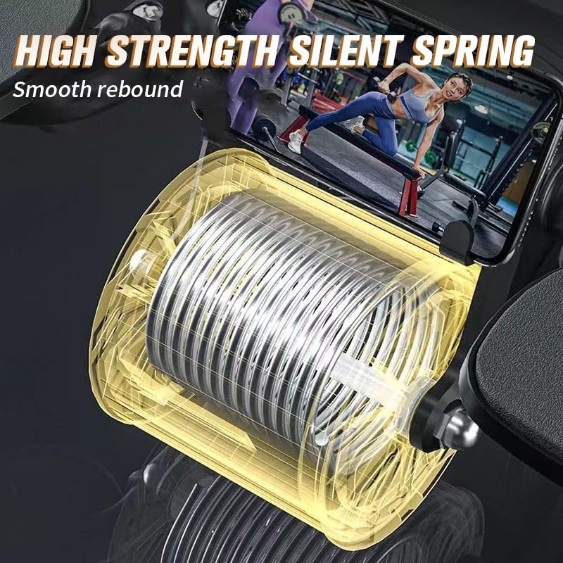 New Ab Roller Wheel with Timer & Knee Mat – Automatic Rebound Abdominal Exercise Wheel with Elbow Support for Core Strength & Abs Workout – For Men & Women