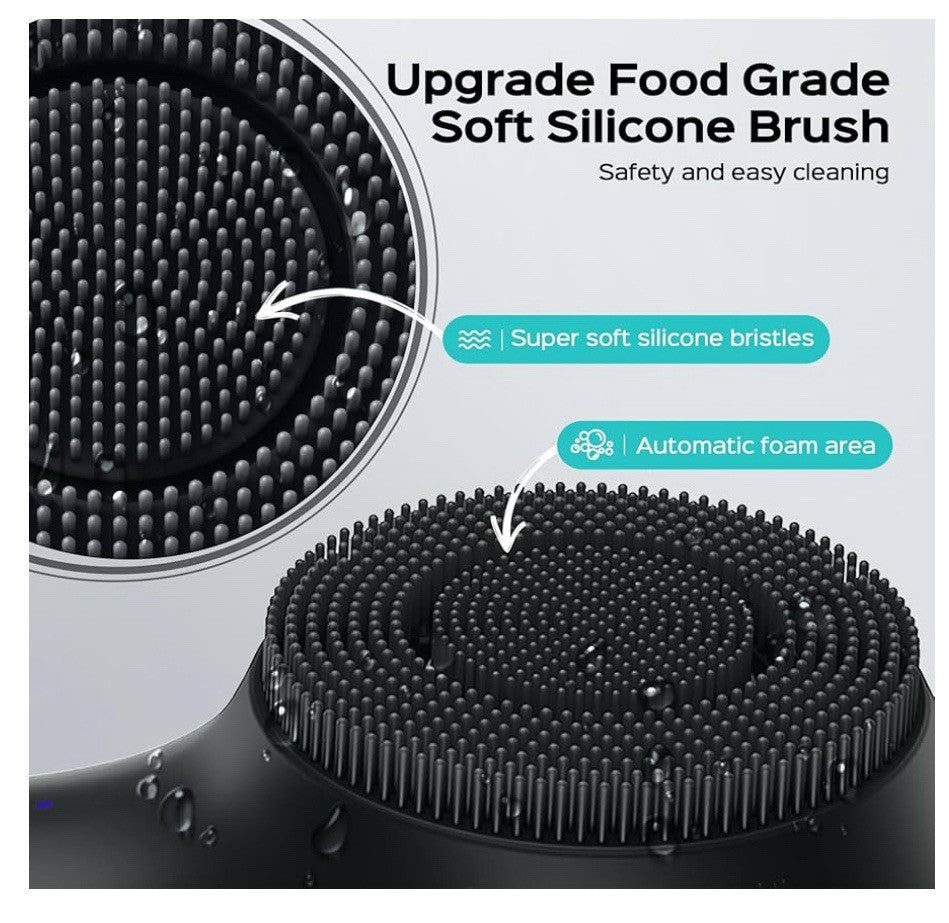 Face Scrubber Facial Cleansing Brush: 2 in 1 Spin and Vibration Patented Tech