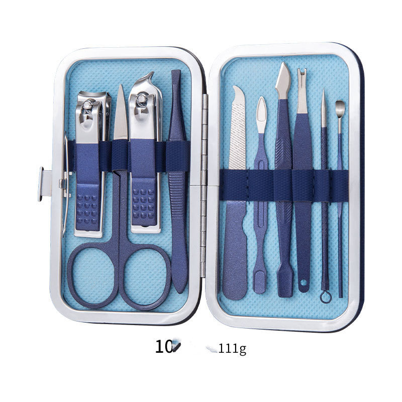 Professional Nail Clippers & Pedicure Set – Scissors, Dead Skin Pliers, Ear Spoon, Nail Cutting Pliers, Pedicure Knife & Nail Groove Trimmers