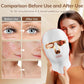 Red Light Therapy Mask for Face,Cordless LED Face Mask Light Therapy,Usb C Rechargeable,Infrared Light Therapy Mask for Home Working Travel Yoga Sleep
