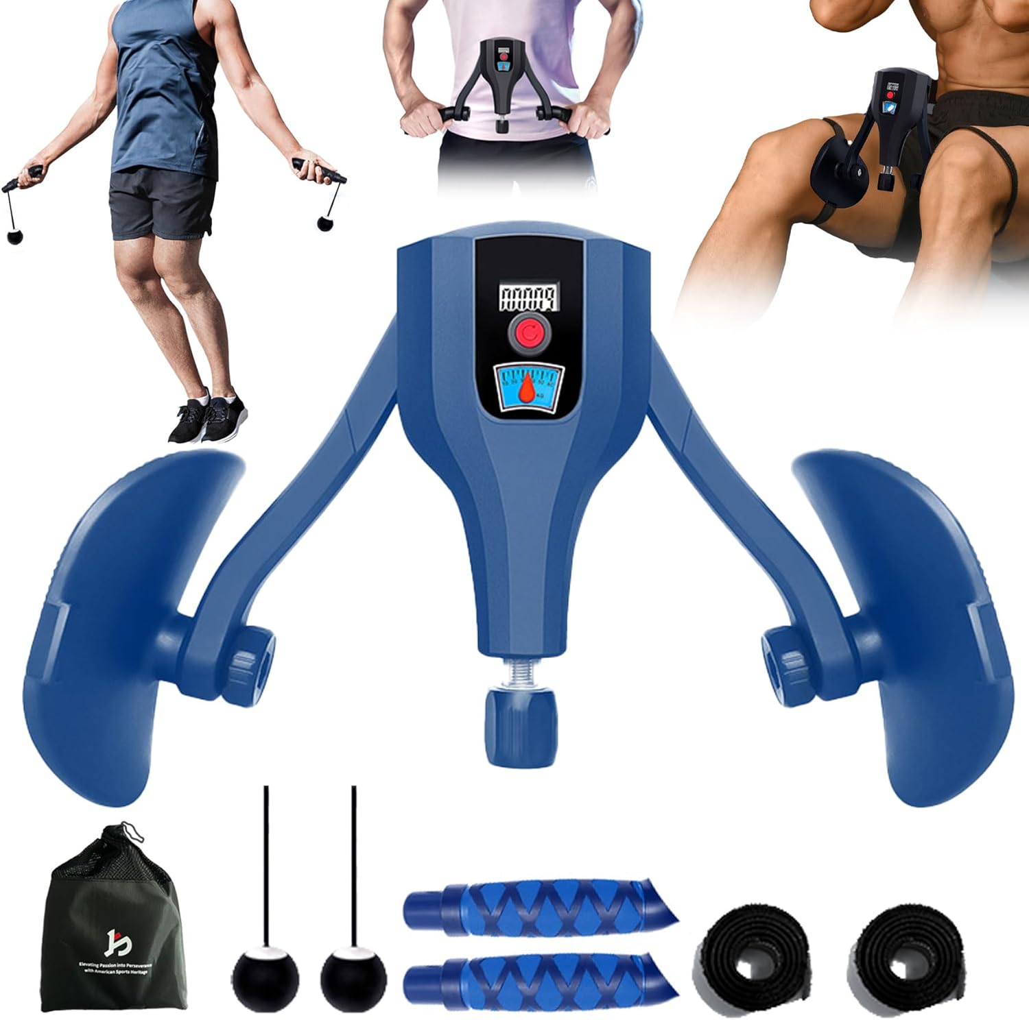 Adjustable Thigh Trainer (0-132 lbs) – Kegel & Pelvic Floor Muscle Exerciser, Inner Thigh & Booty Workout Machine for Women & Men, Home Fitness Equipment