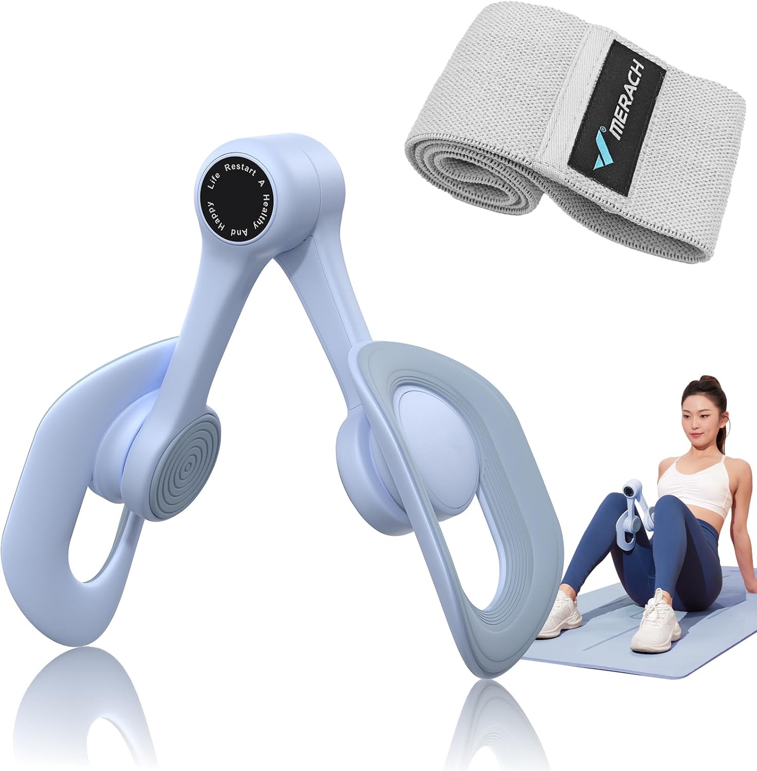Thigh Master & Pelvic Floor Trainer – Inner Thigh Exercise Equipment for Women | Home Workout Strengthener for Thighs, Hips & Pelvic Muscles