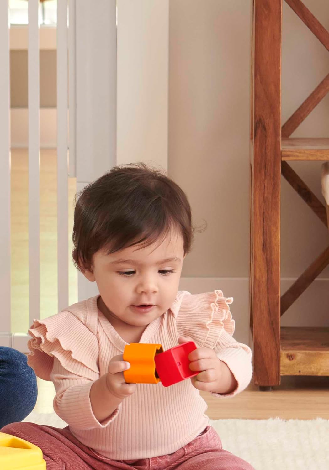 Baby’s First Stacking Blocks – 10-Piece Shape Sorting Toy for Infants 6+ Months