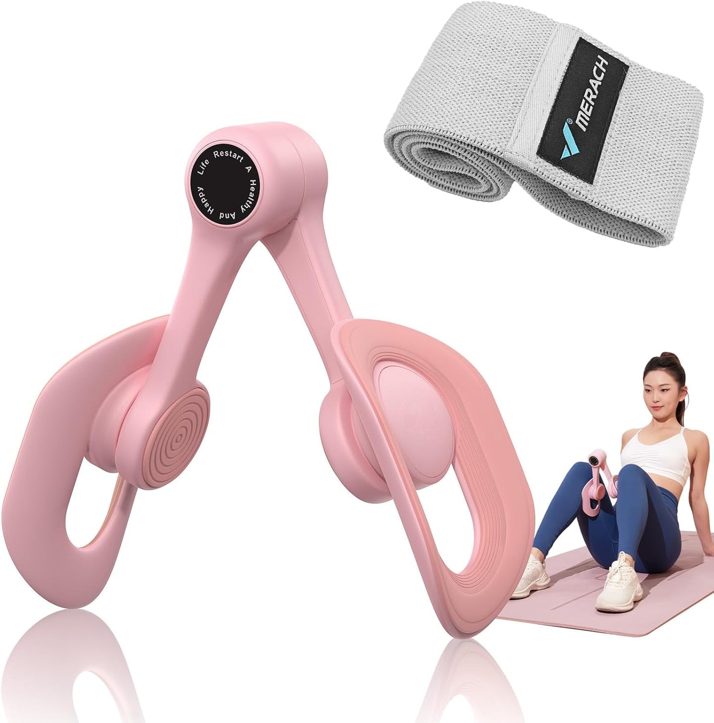 Thigh Master & Pelvic Floor Trainer – Inner Thigh Exercise Equipment for Women | Home Workout Strengthener for Thighs, Hips & Pelvic Muscles