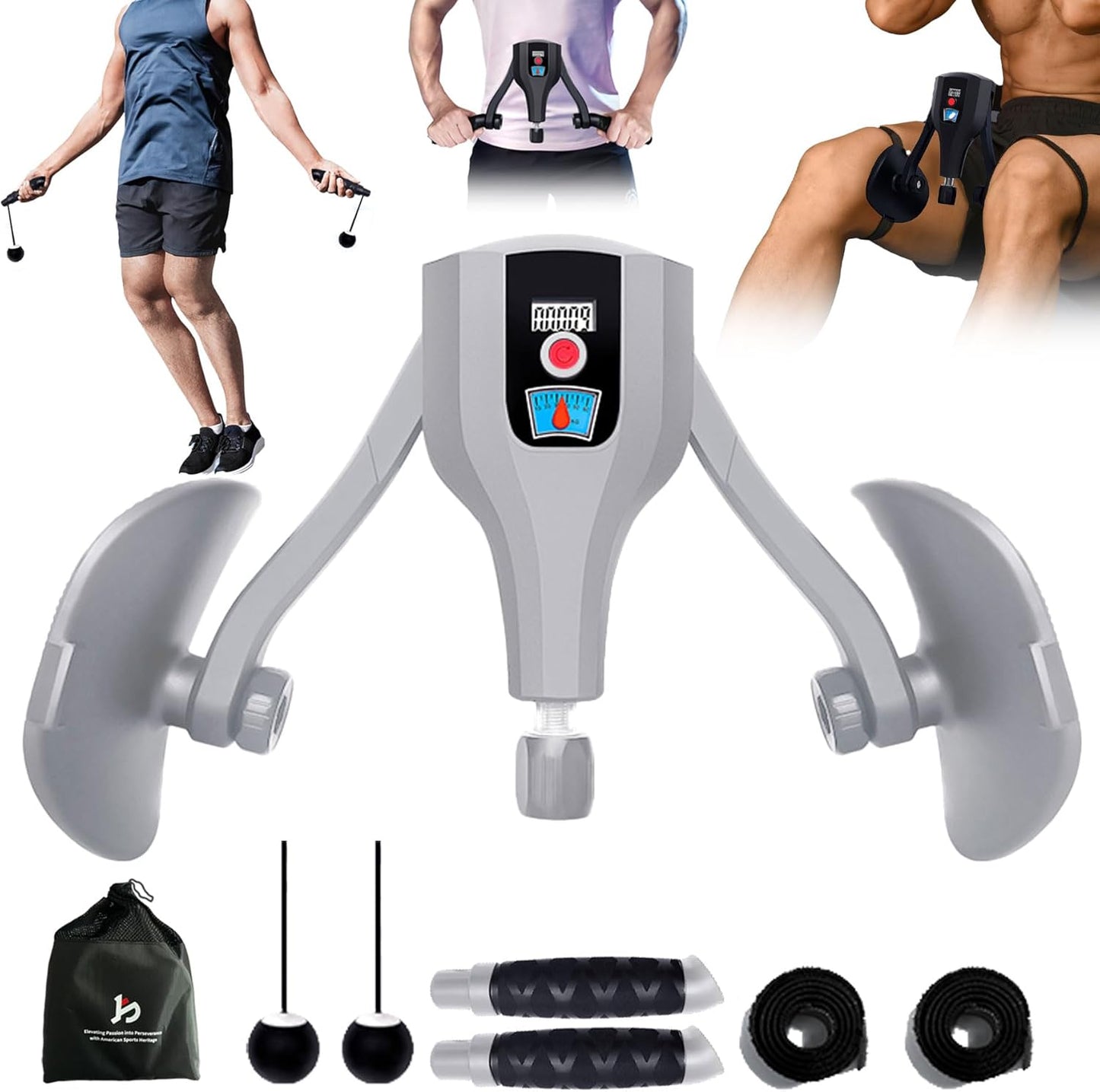 Adjustable Thigh Trainer (0-132 lbs) – Kegel & Pelvic Floor Muscle Exerciser, Inner Thigh & Booty Workout Machine for Women & Men, Home Fitness Equipment
