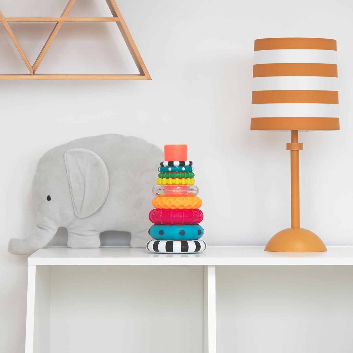 9-Piece Stacking Ring Toy – Colorful STEM Learning & Development Play for Babies 6+ Months