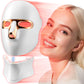 Red Light Therapy Mask for Face,Cordless LED Face Mask Light Therapy,Usb C Rechargeable,Infrared Light Therapy Mask for Home Working Travel Yoga Sleep